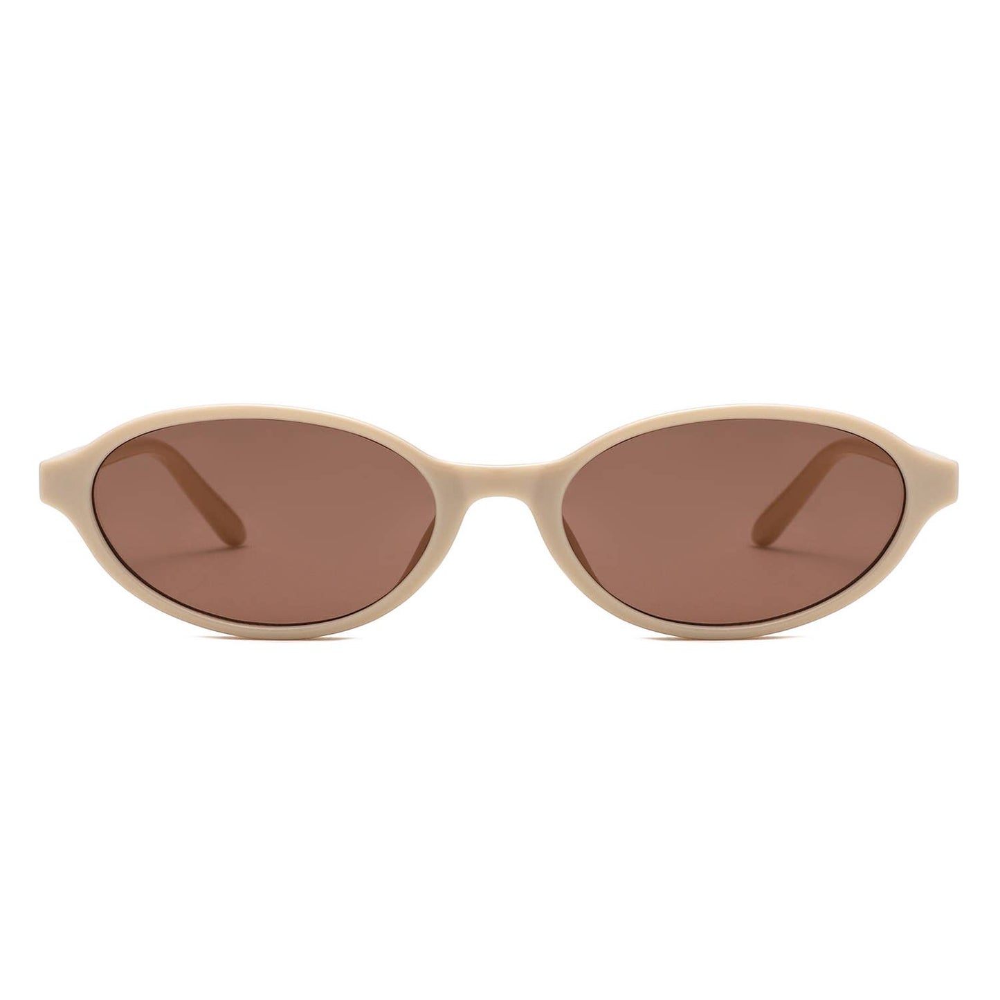 Retro Oval Slim Frame Unisex Fashion Sunglasses