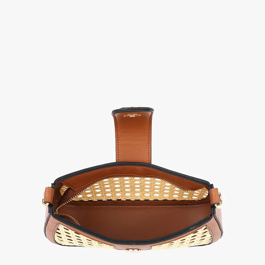 Miller Rattan Snap Crossbody