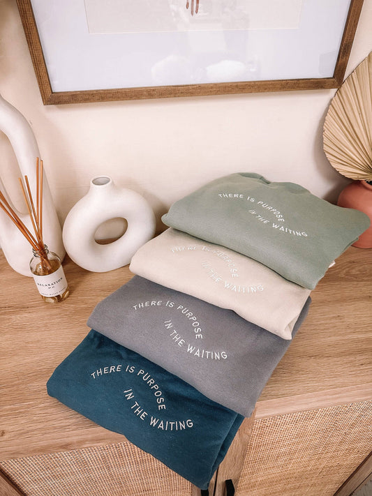 Embroidered Purpose Sweatshirt