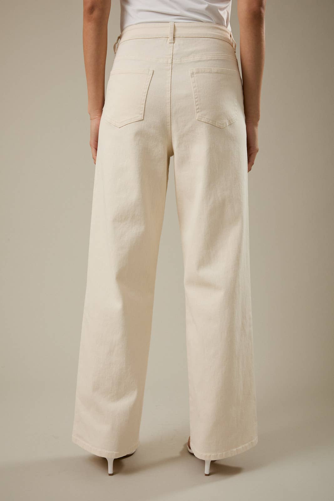 Ivory Twill Pants