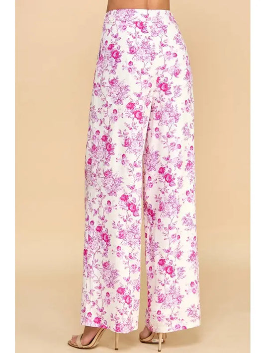 Floral Elegance Long Pants