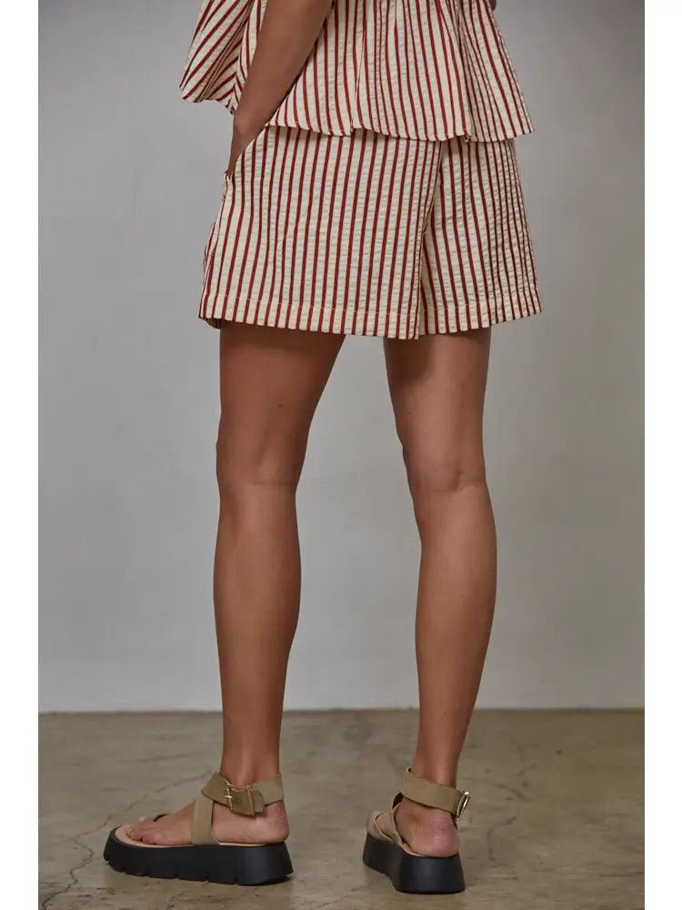 Azure Striped Shorts