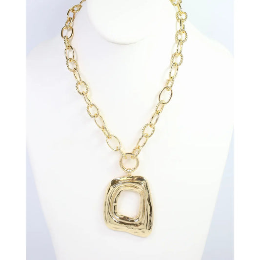 Lewiston Statement Necklace Gold