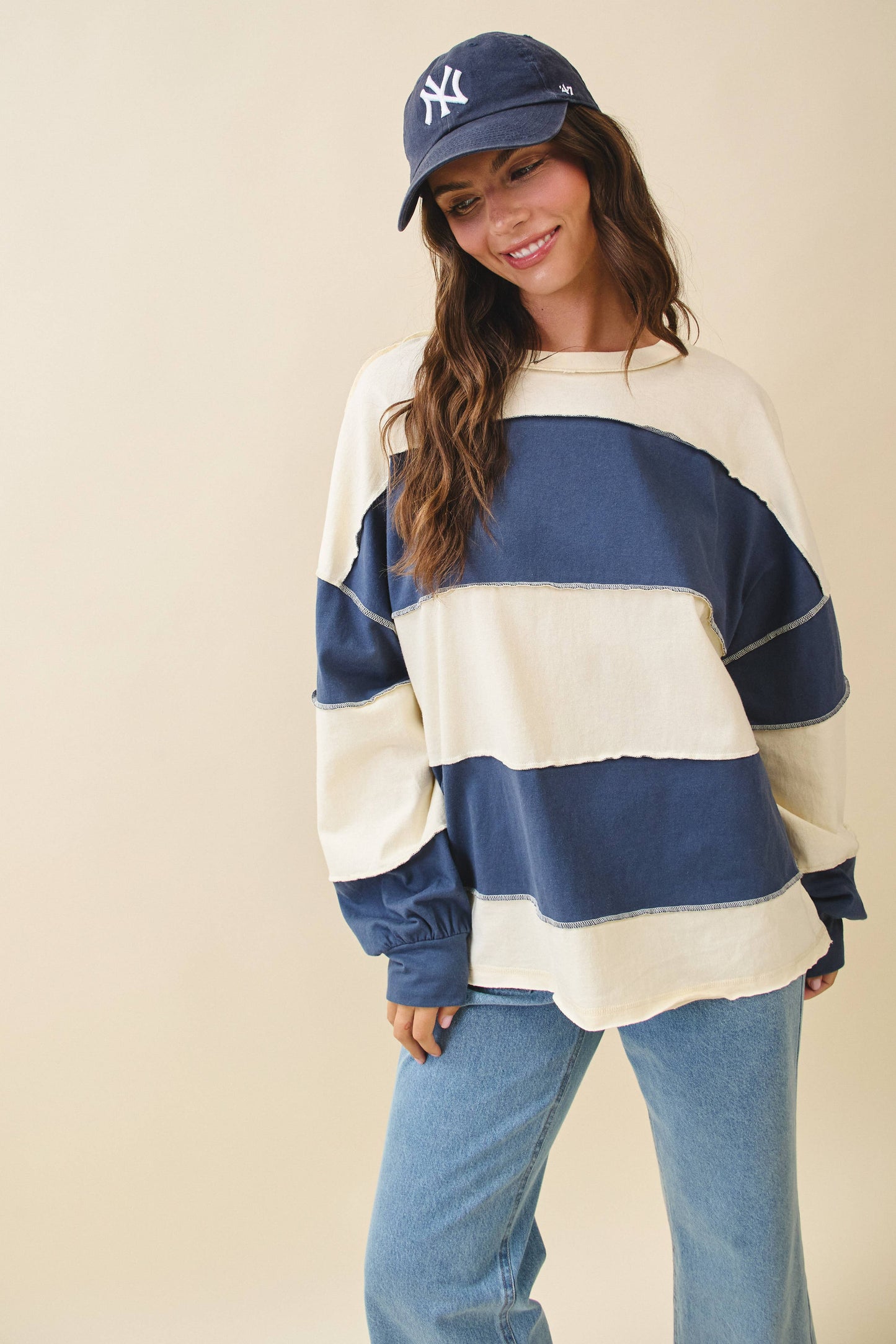 Contrast Drift Top