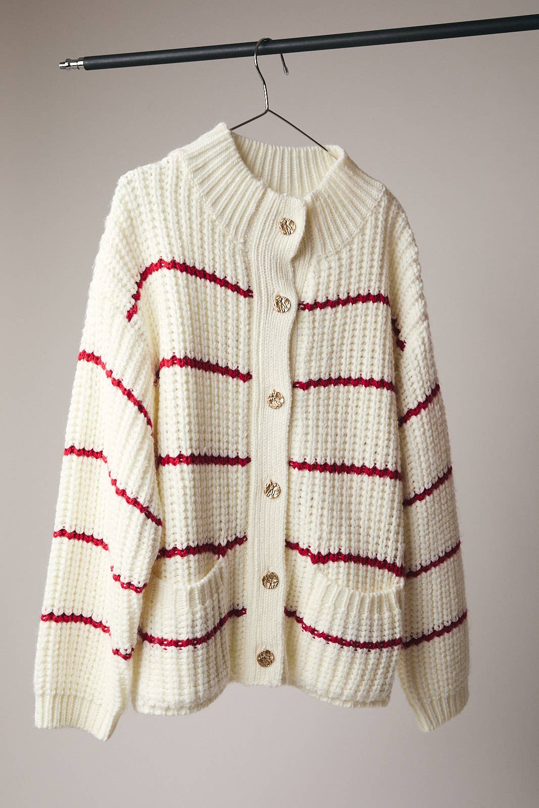 Cherry Stripe Cardigan