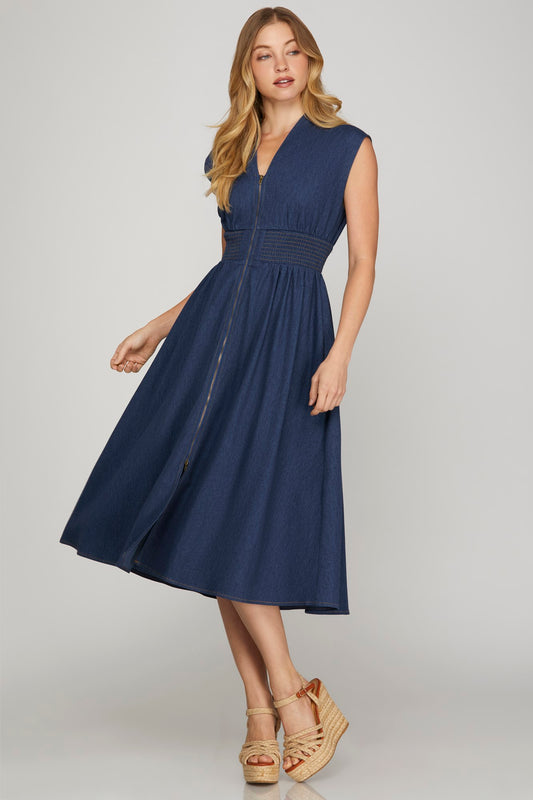 Savannah Smocked Midi