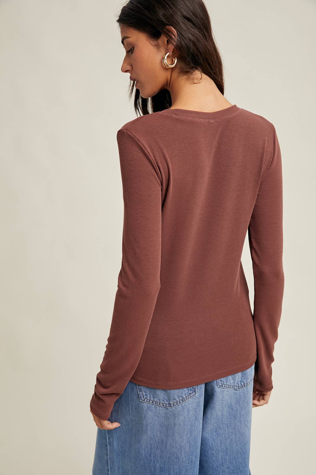 Classic Rib Knit Tee
