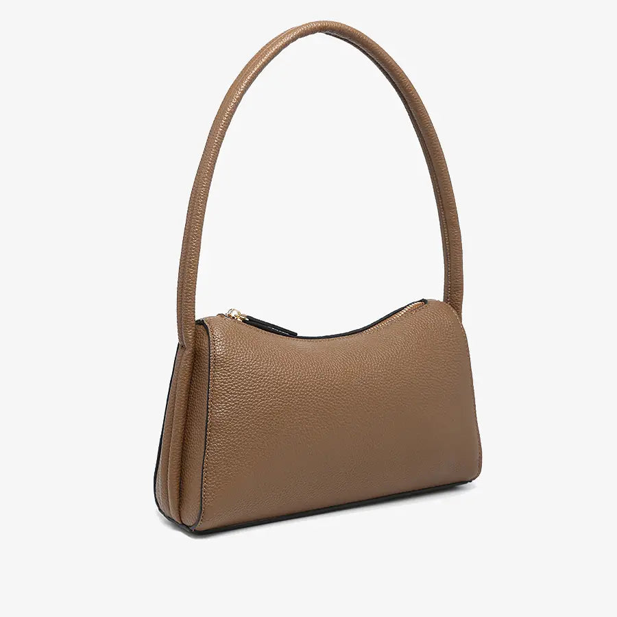 Leona Top Zip Baguette Shoulder Bag
