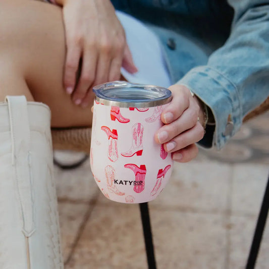 Blush Boot Wine Tumbler