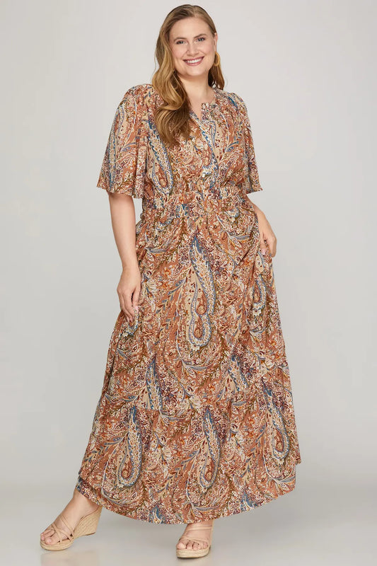 Plus size- Wanderlight Maxi Dress