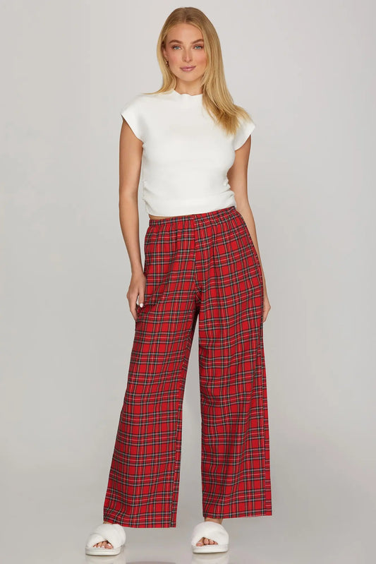 Hollyberry Plaid Pants