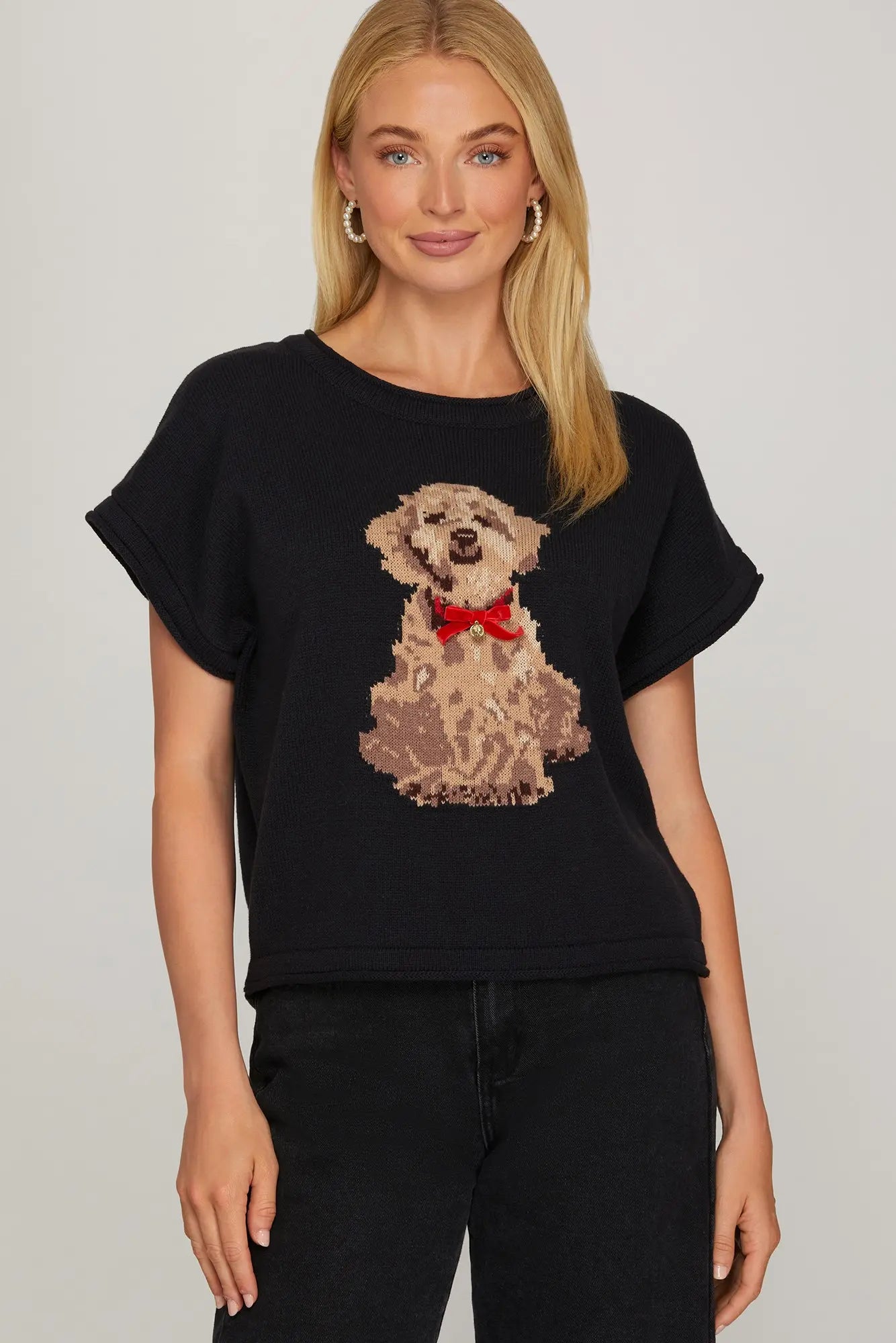 Puppy Knit Top