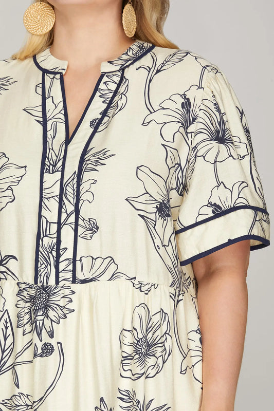 Plus Size- Sweet Stroll Dress