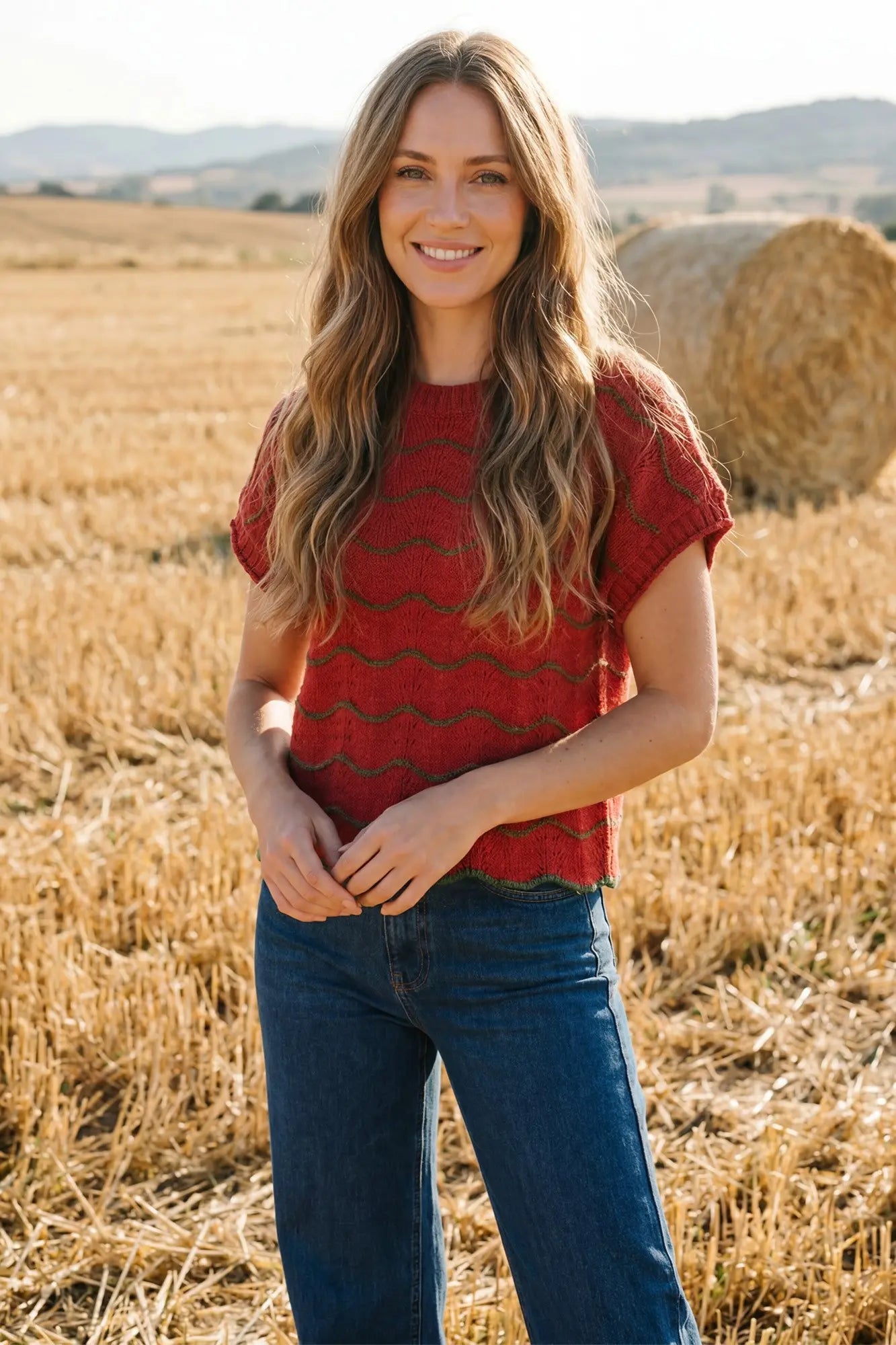 Scallop & Stripe Sweater