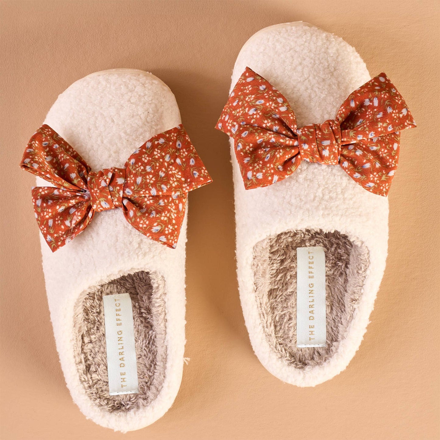 Fuzzy Slippers-Betty Bow Flora