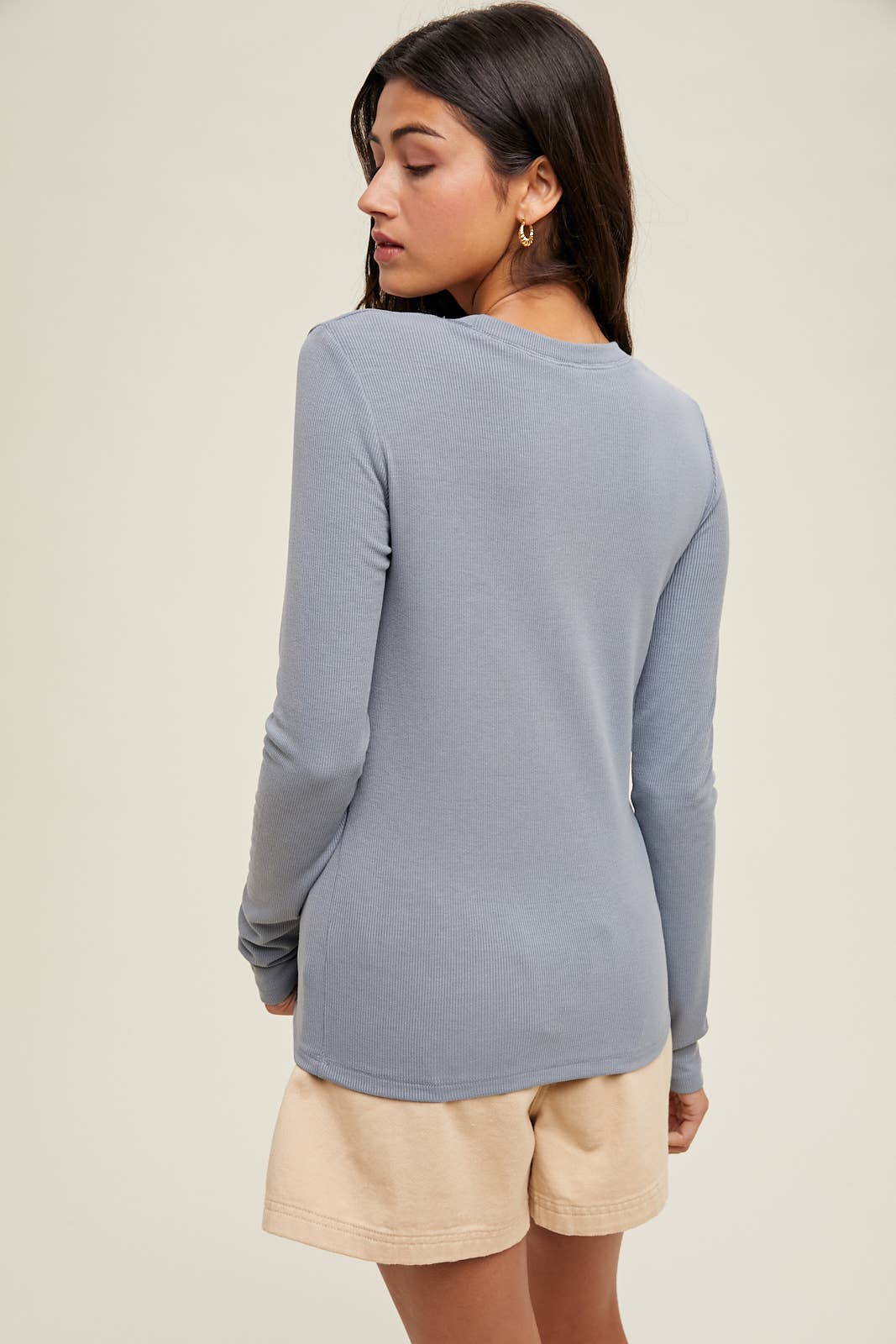 Classic Rib Knit Tee