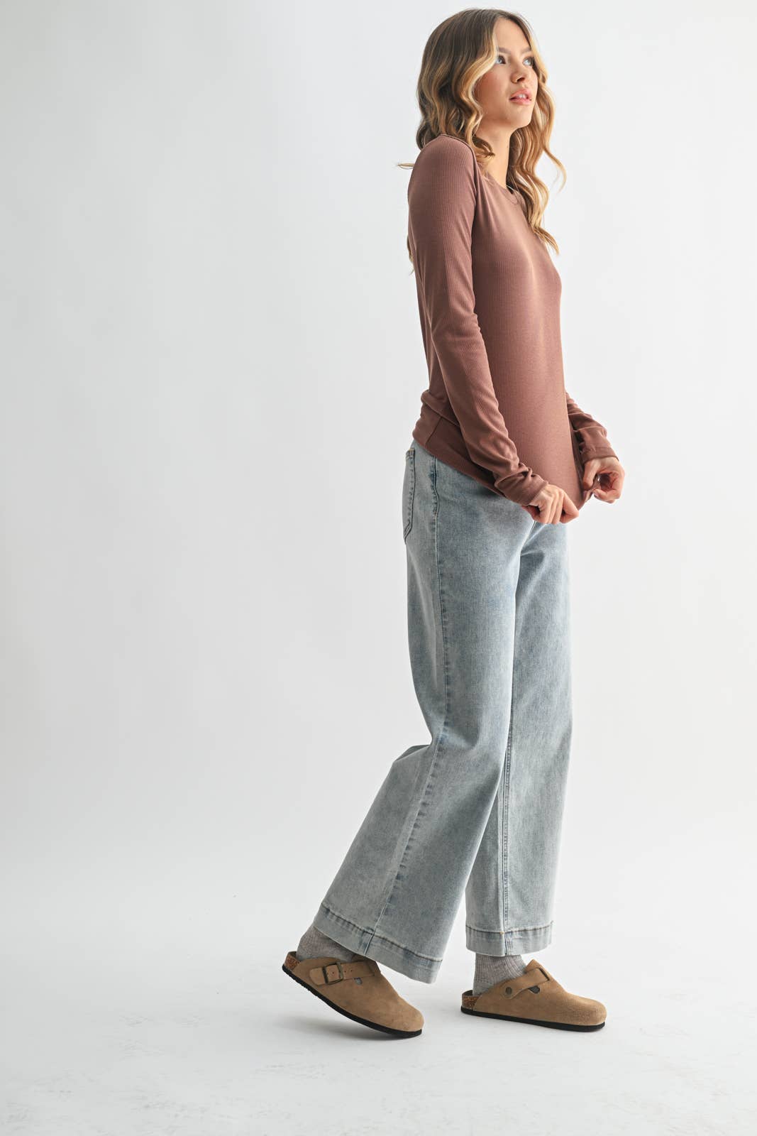 Classic Rib Knit Tee