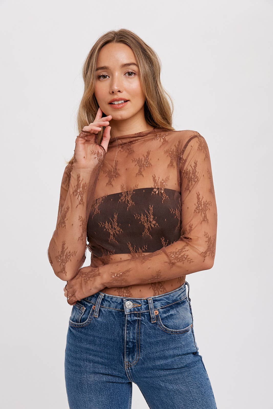 Ivory Blossom Lace Top