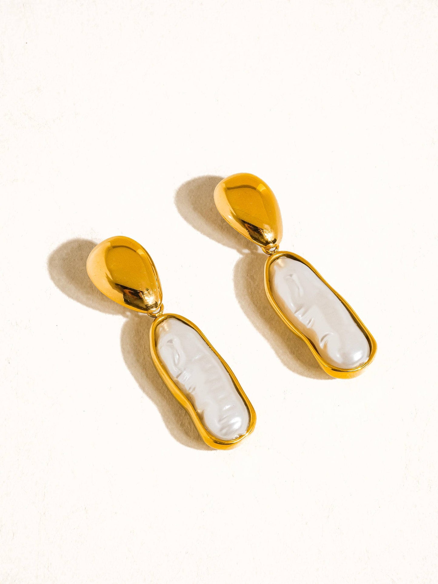 Félice 18K Non-Tarnish Pearl Drop Earring