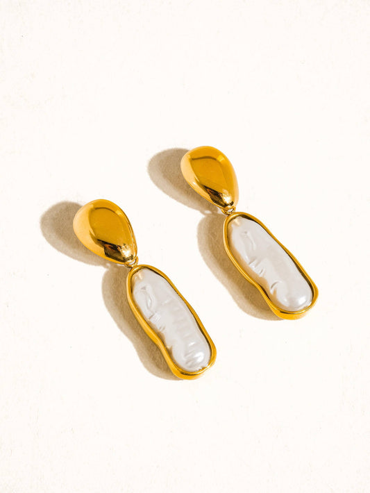 Félice 18K Non-Tarnish Pearl Drop Earring