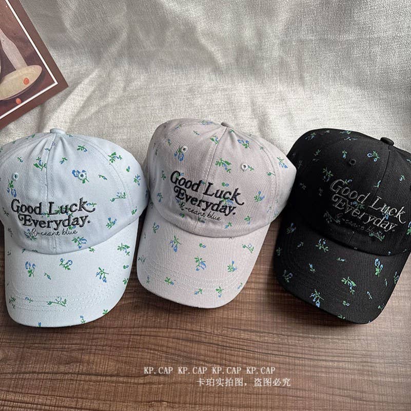 "God Is Good All The Time"  Floral Baseball Cap