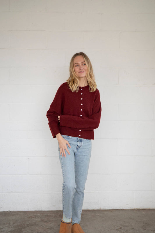 Wine Piper Cardigan