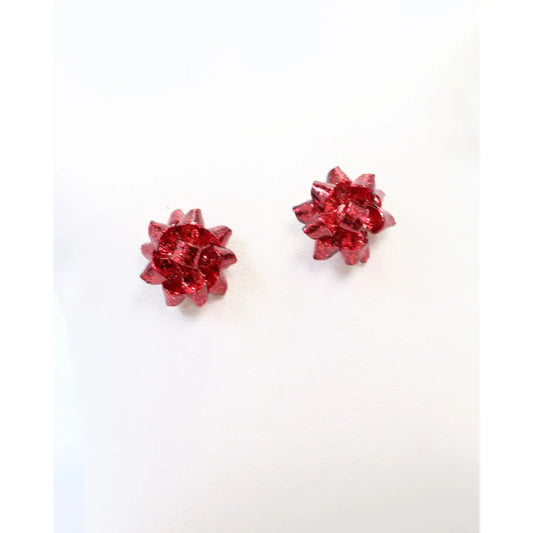 Let's Wrap Small Bow Stud Earring