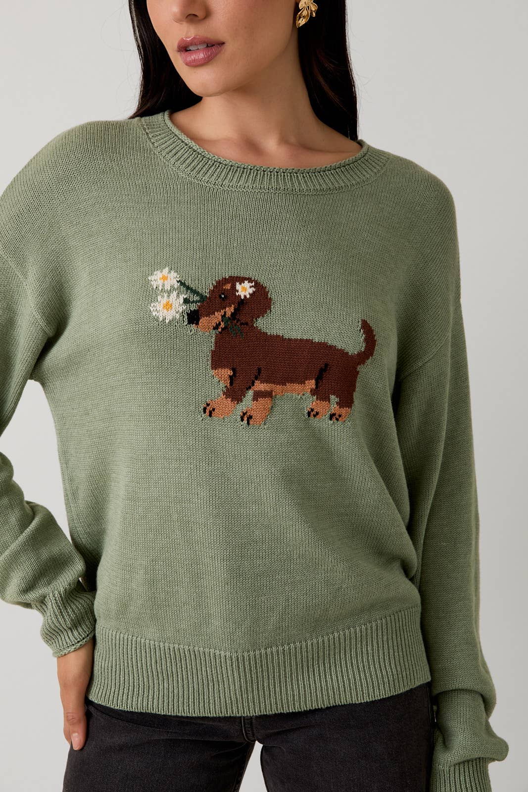 Pup Roll-Up Sweater