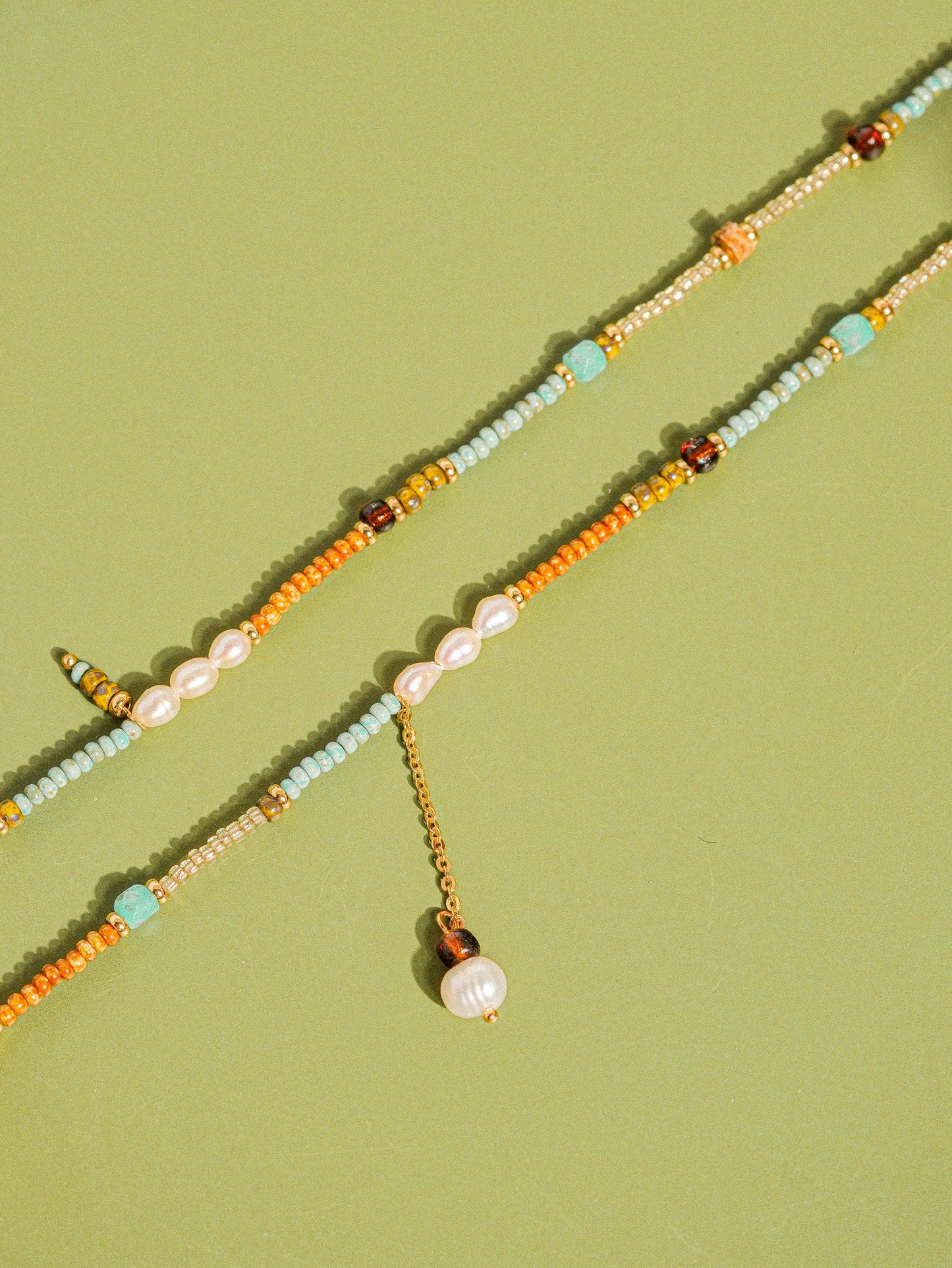 18K Handmade Bohemian Beaded Stack Necklaces