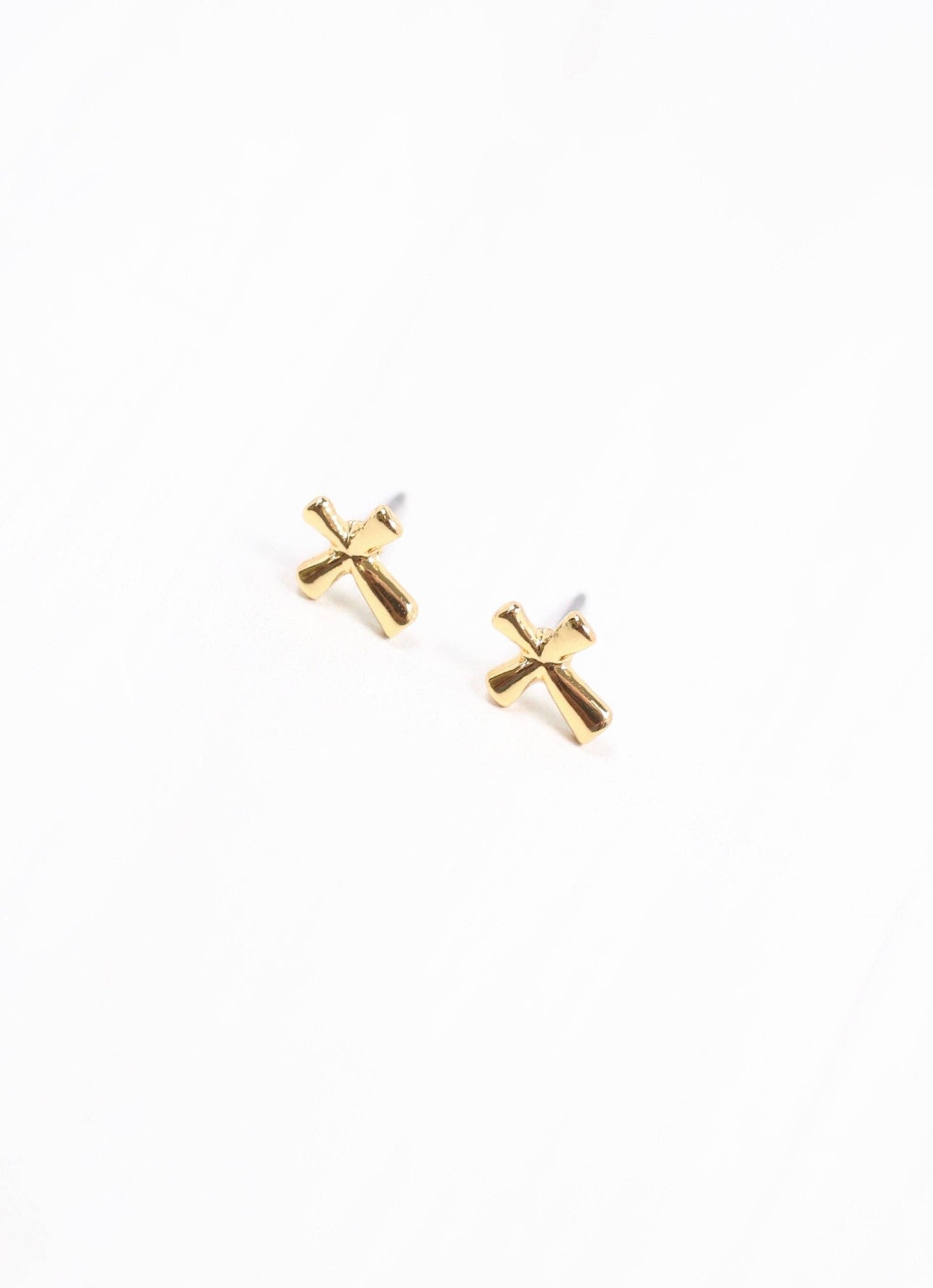 Anmore Cross Stud Earring GOLD