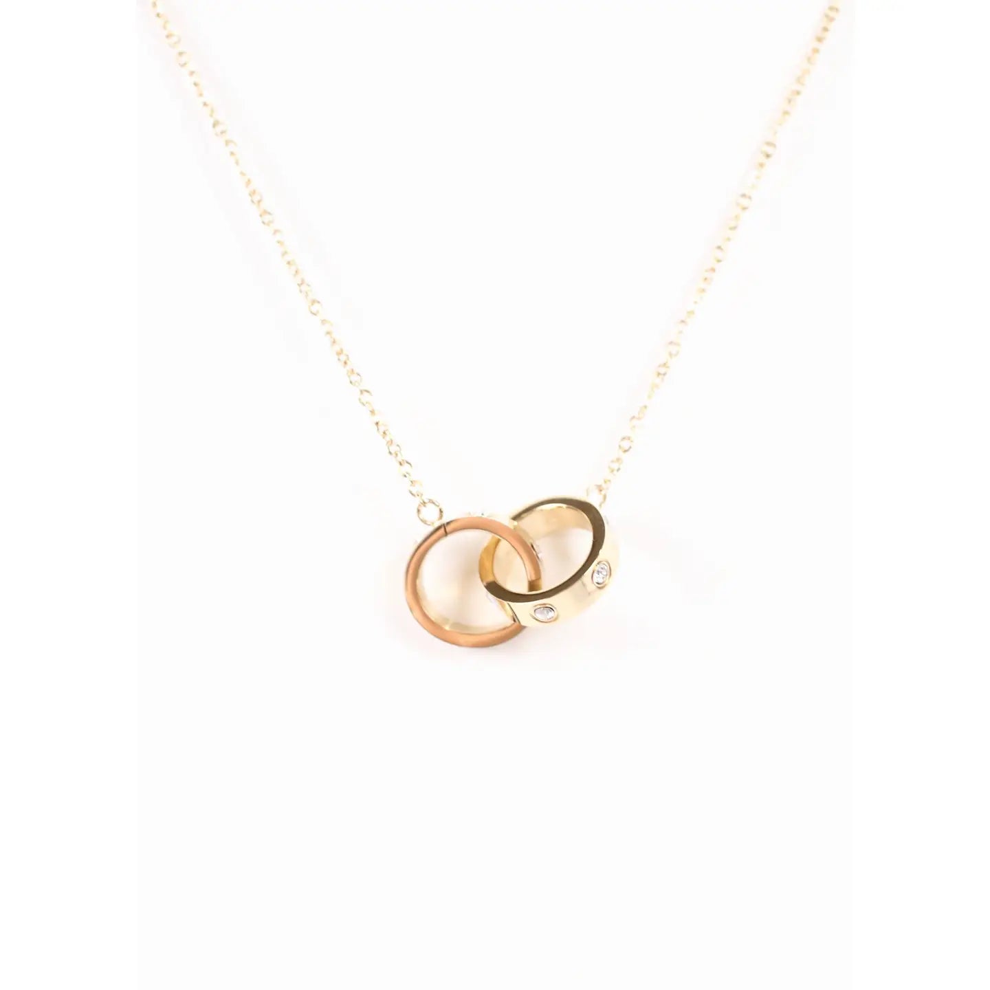 Macintyre Cz Circles Necklace Gold