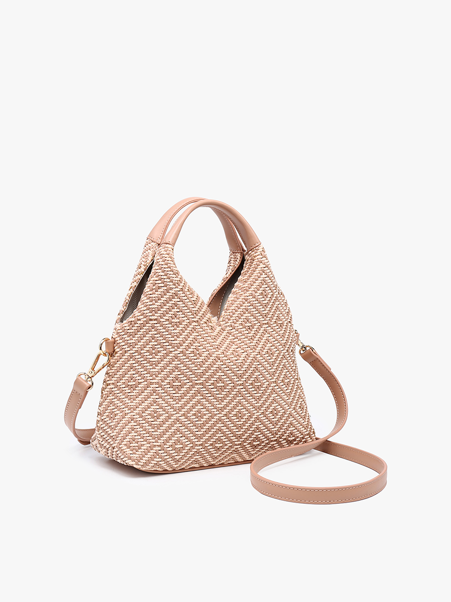 Cecily Woven Diamond Hobo