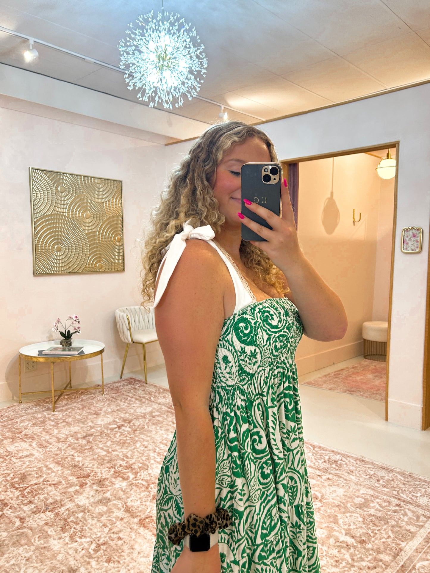 Verdant Paisley Maxi Dress