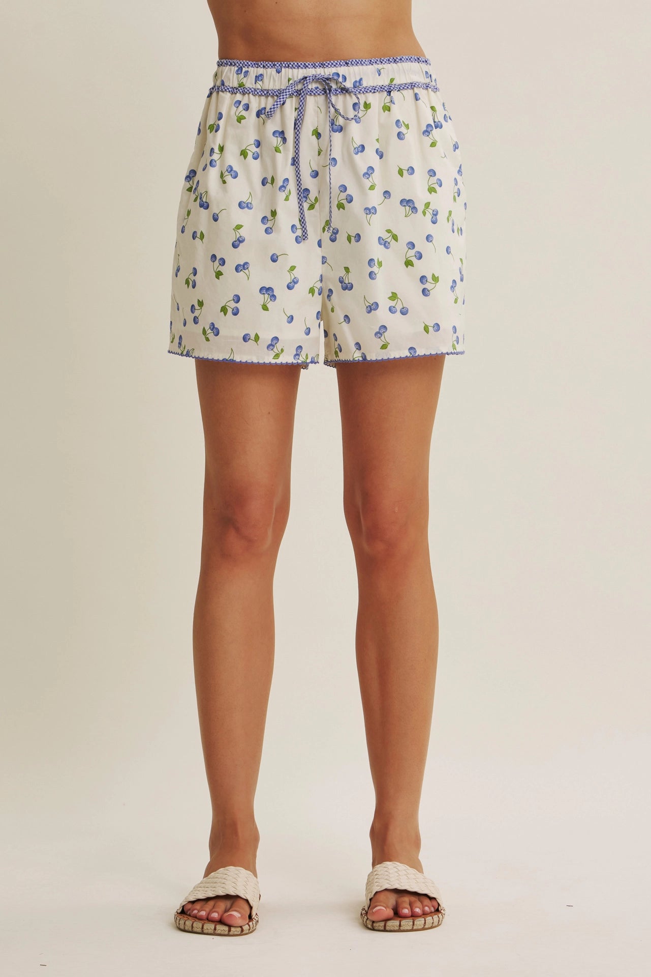 Blueberry Cotton Shorts