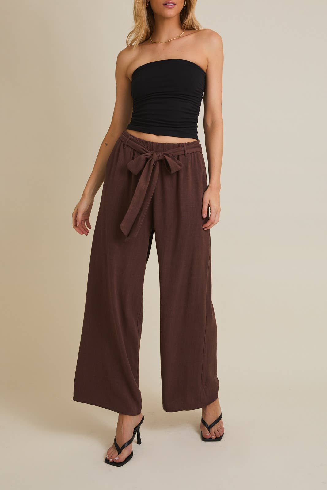 Chocolate Tie Trousers