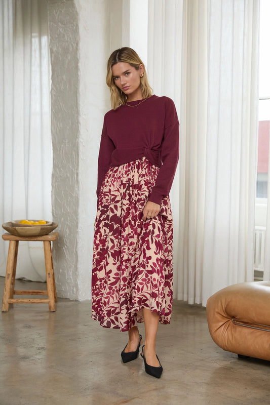 Crimson Charm Dress