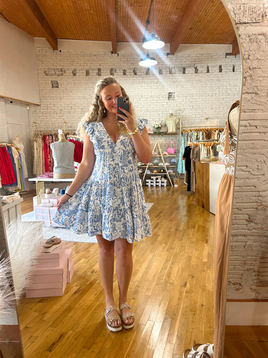 Floral Flirt Ruffle Mini