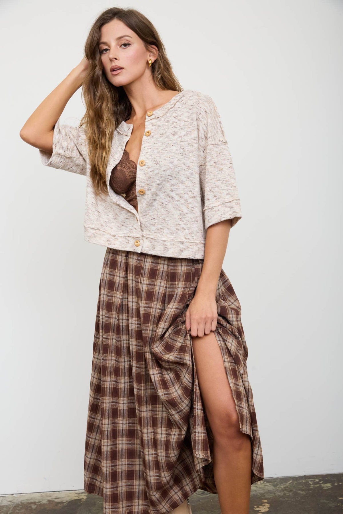 Oatmilk Knit Top