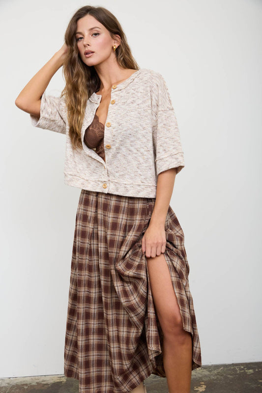 Oatmilk Knit Top
