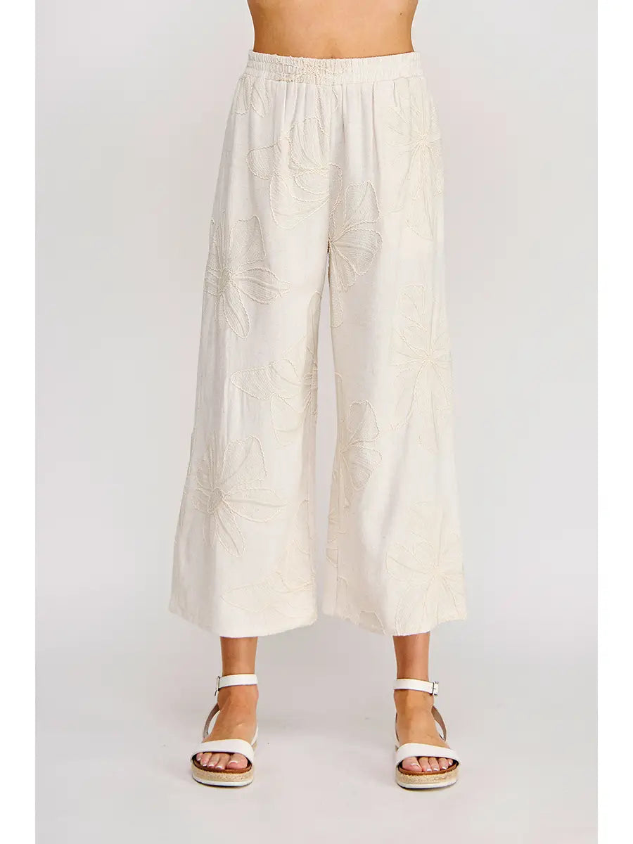 Flora Embroidered Pant