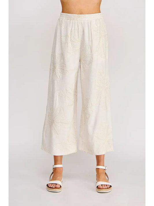 Flora Embroidered Pant