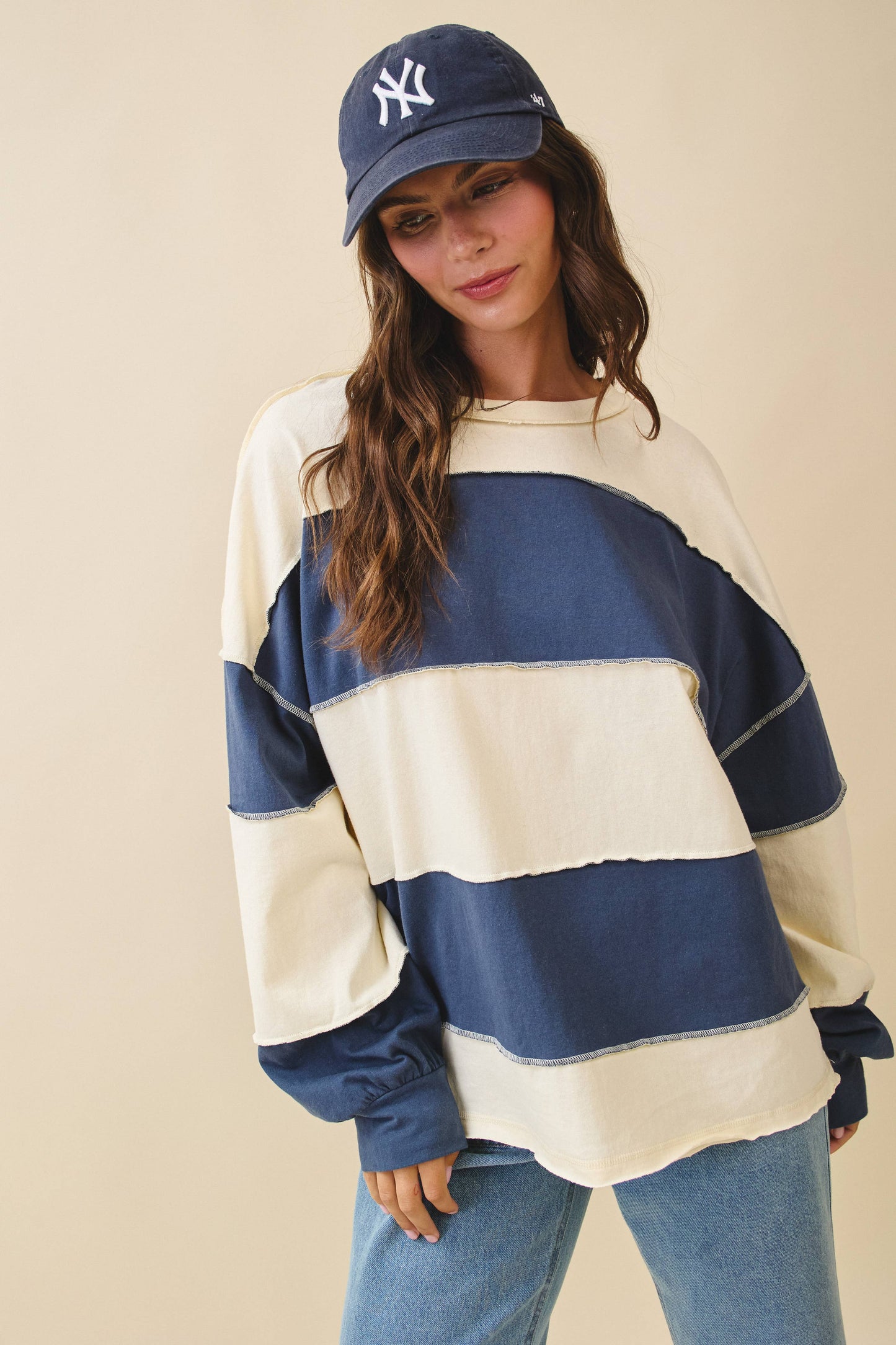Contrast Drift Top