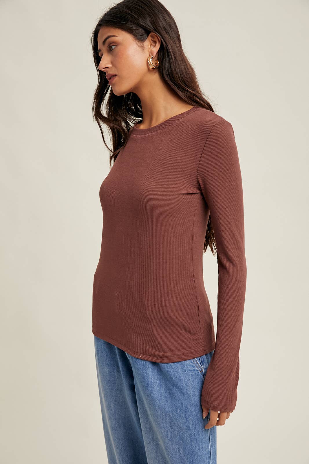 Classic Rib Knit Tee