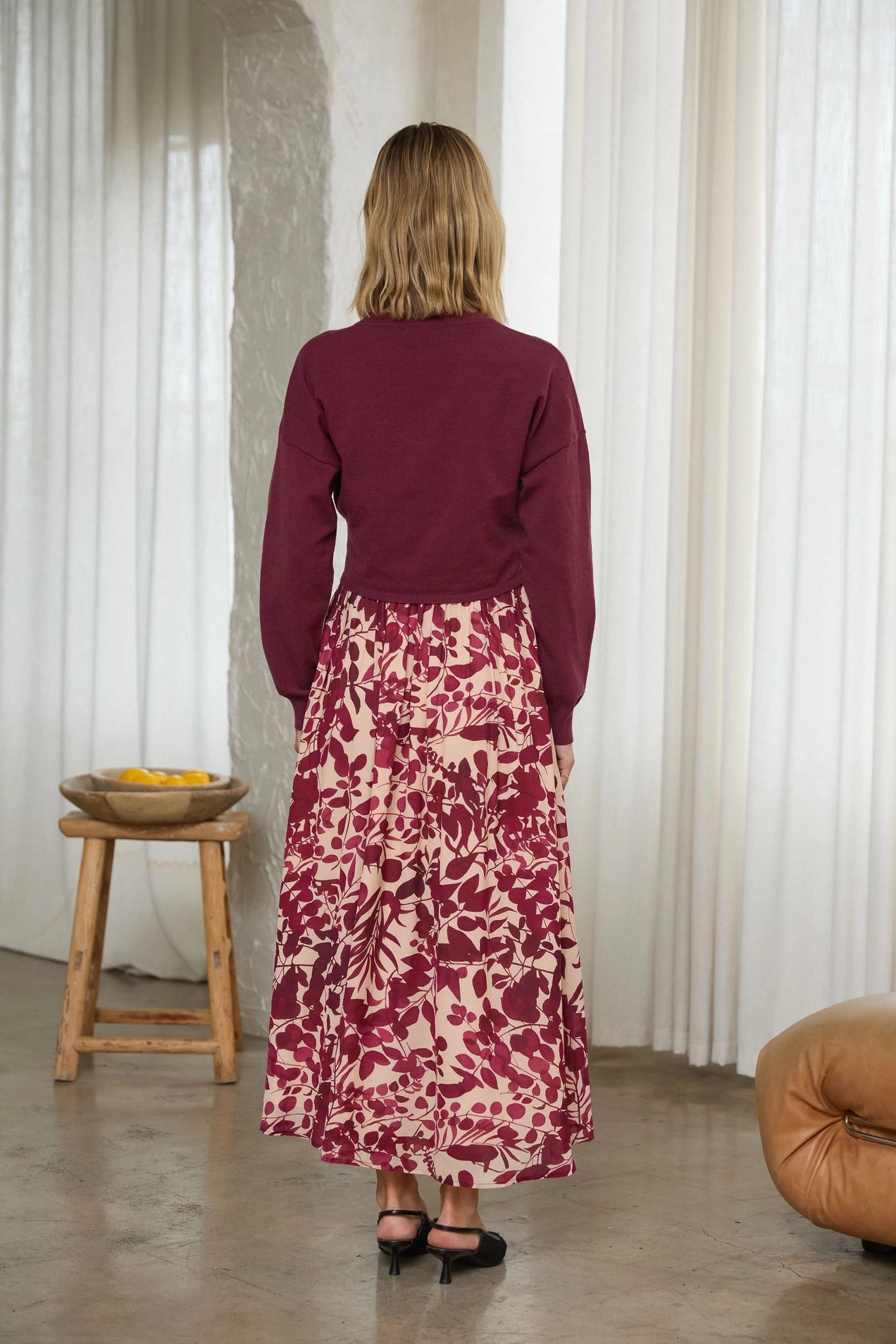 Crimson Charm Dress