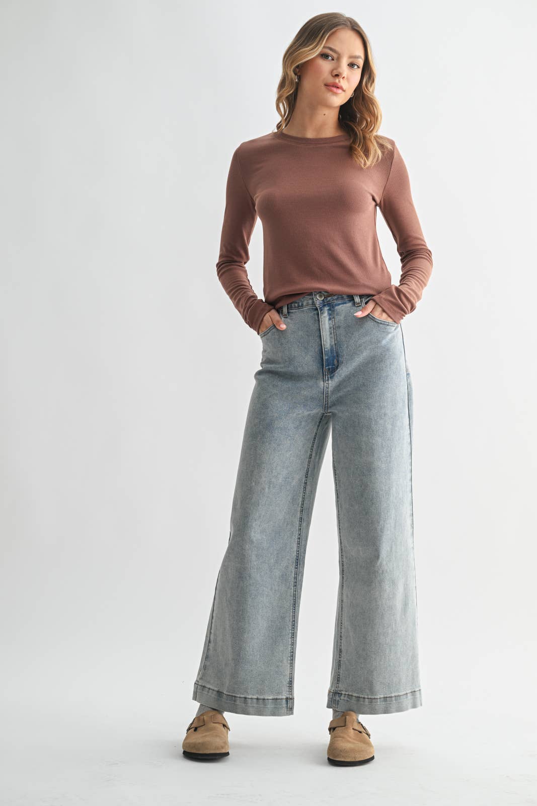 Classic Rib Knit Tee