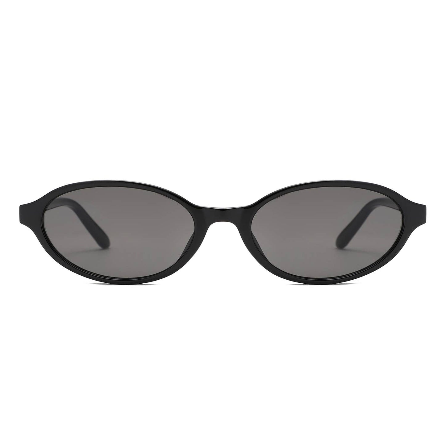 Retro Oval Slim Frame Unisex Fashion Sunglasses