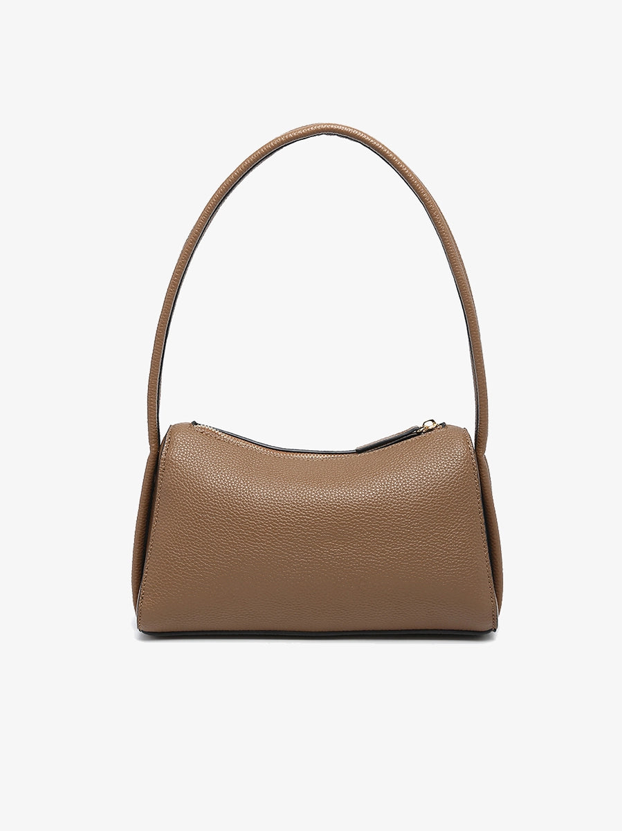 Leona Top Zip Baguette Shoulder Bag