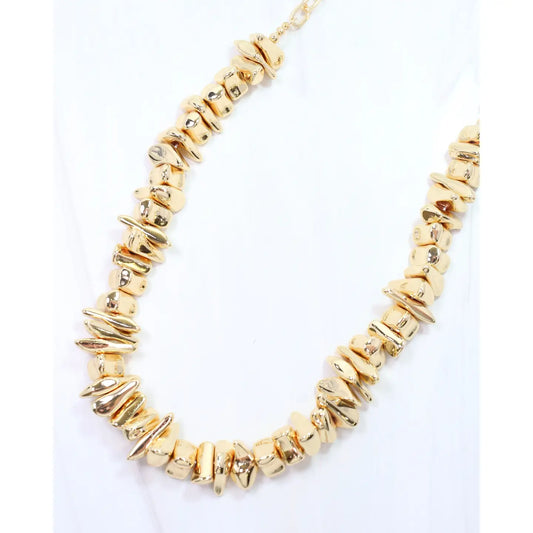 Rock Candy Chunky Necklace Gold