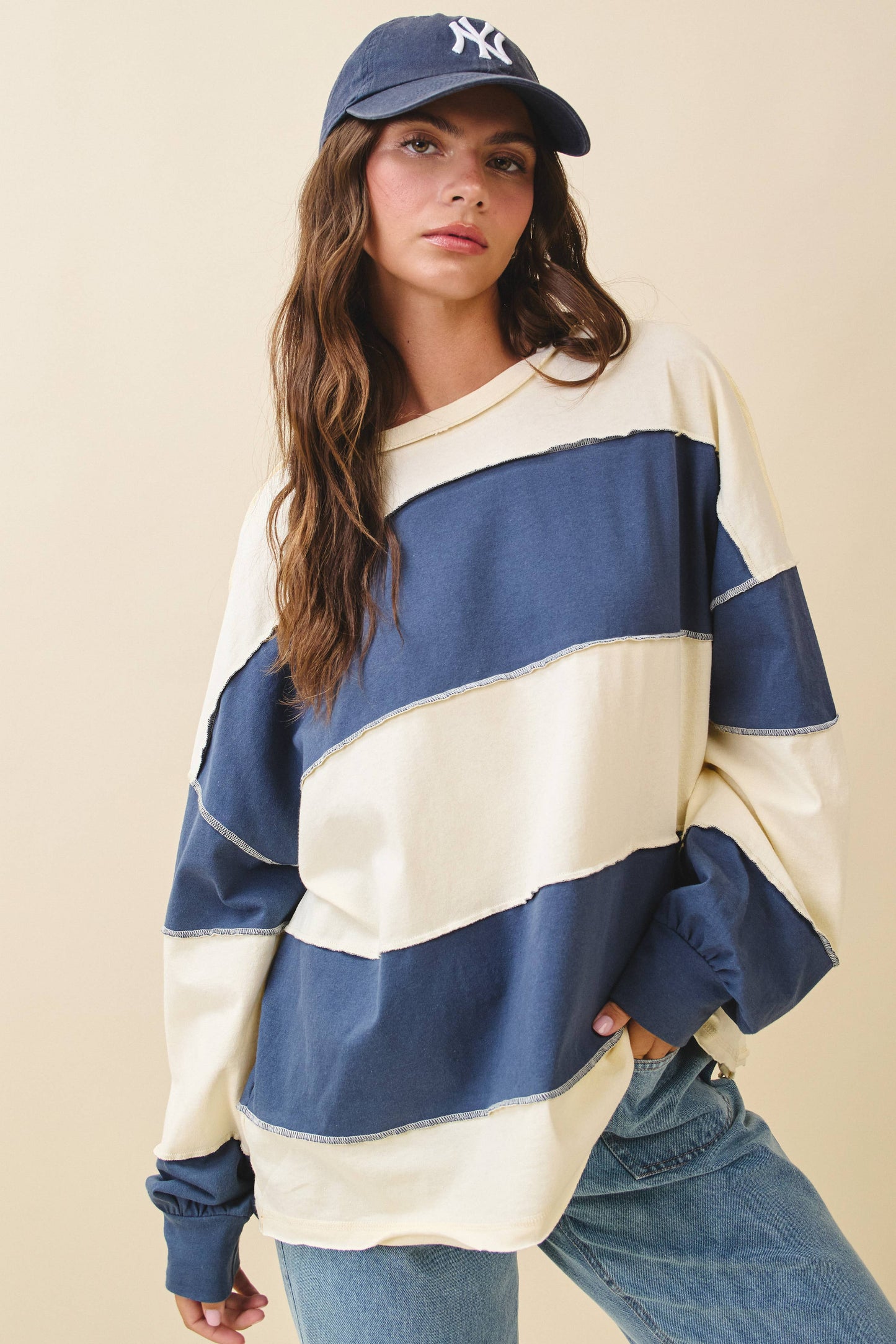Contrast Drift Top