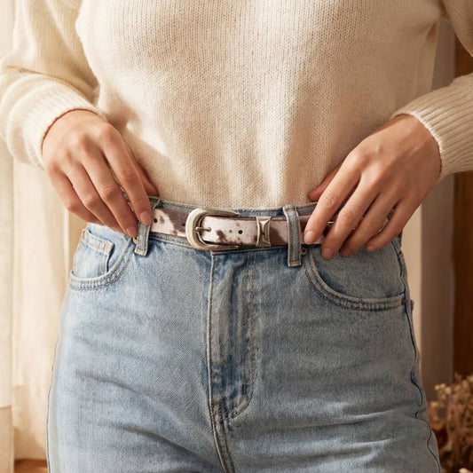 Cow Hide Western Leather Belt